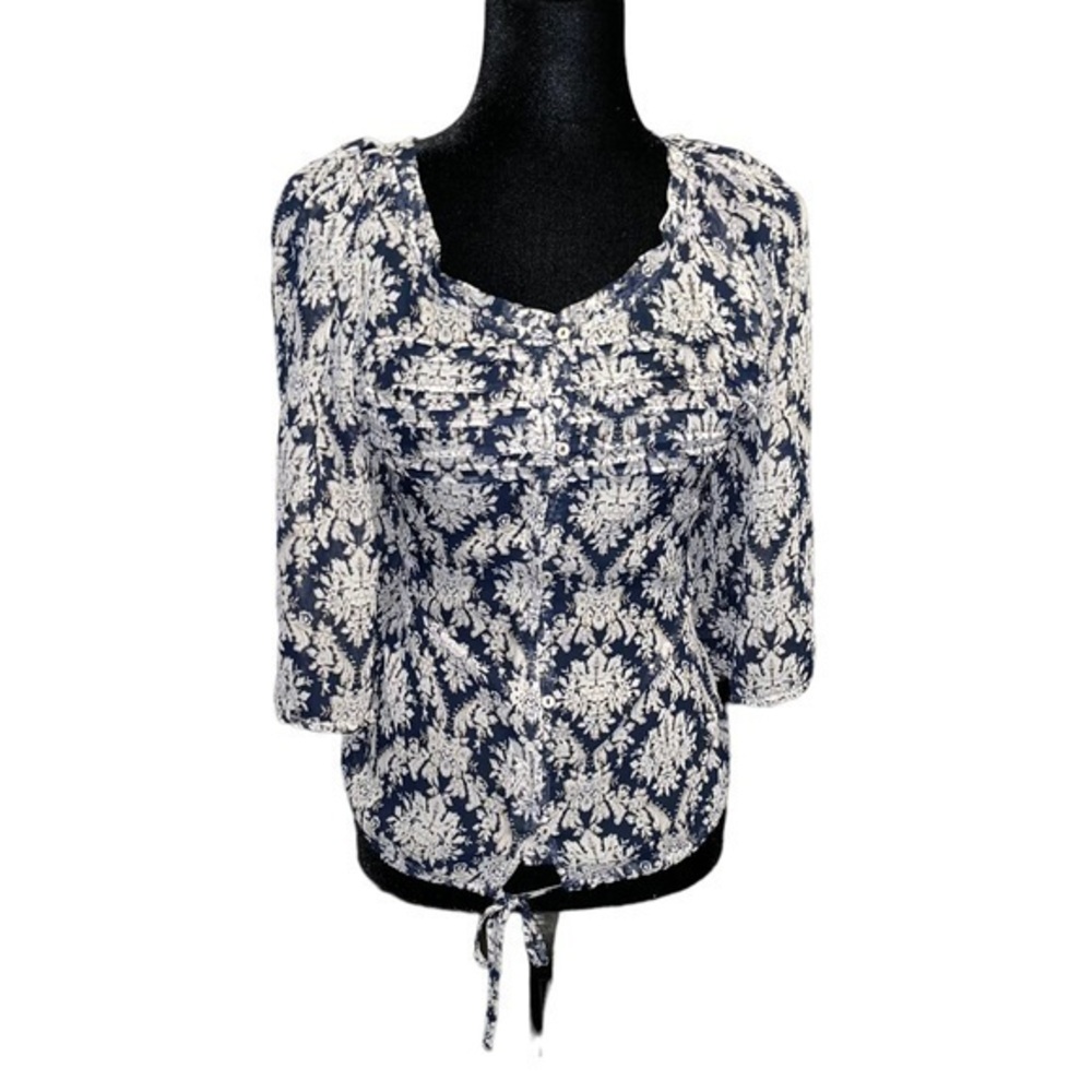 Maurices Women's Blue and Pink Top
